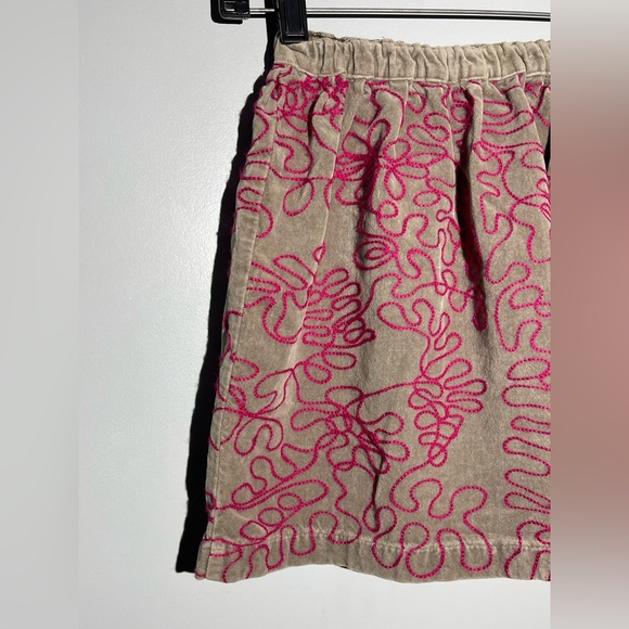 Peek Beige and Pink Patterned Mini Skirt - Picture 5 of 10